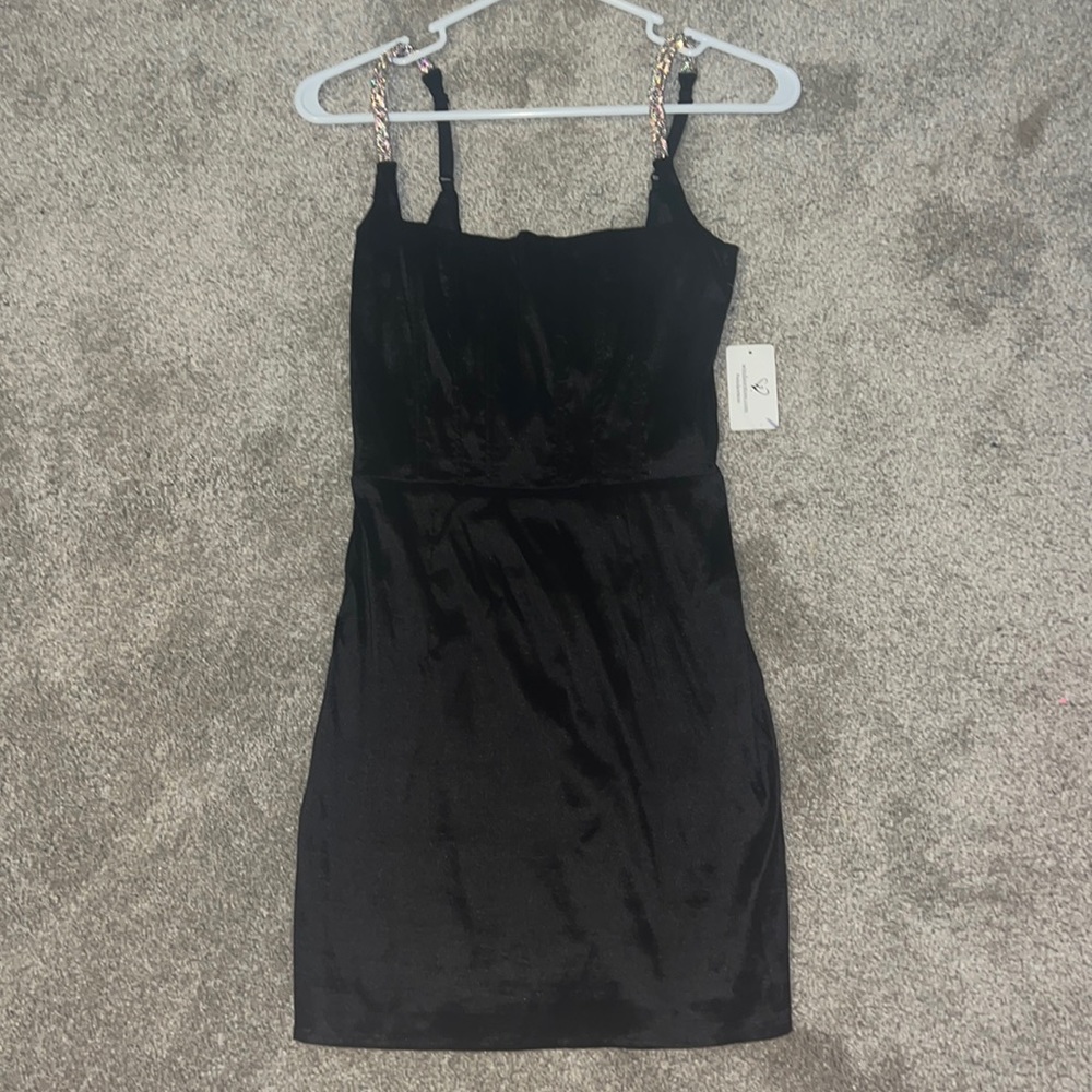 windsor black corset top hoco dress